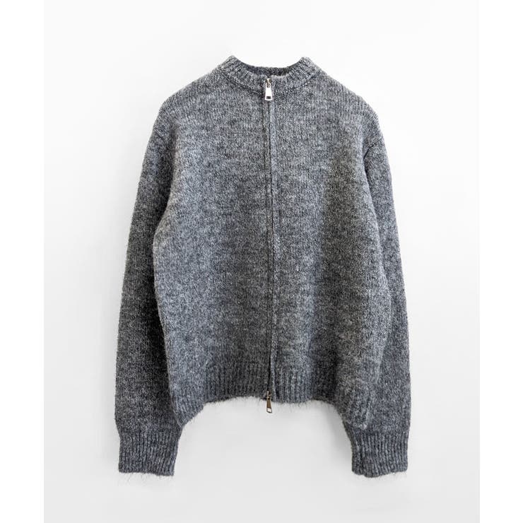 ダブルジップニット&ミニニットスカート セットアップ カーディガン | Riff | 詳細画像25 