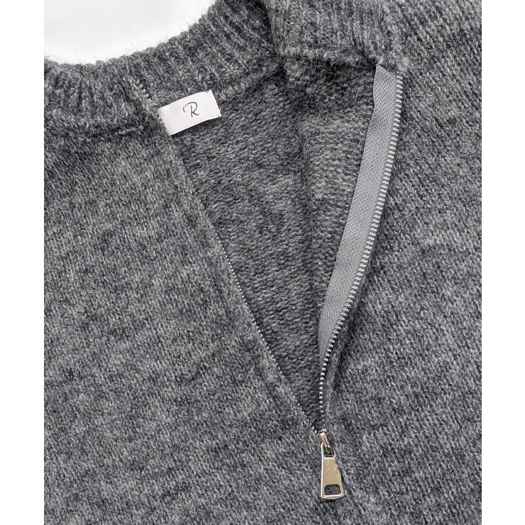 ダブルジップニット&ミニニットスカート セットアップ カーディガン | Riff | 詳細画像31 