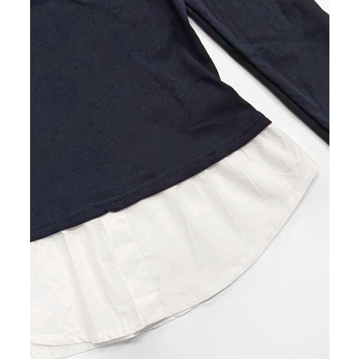 オフショルトップスレイヤード風シャツ フェイクレイヤード ドッキング | Riff | 詳細画像31 