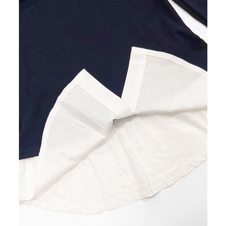 オフショルトップスレイヤード風シャツ フェイクレイヤード ドッキング | Riff | 詳細画像32 