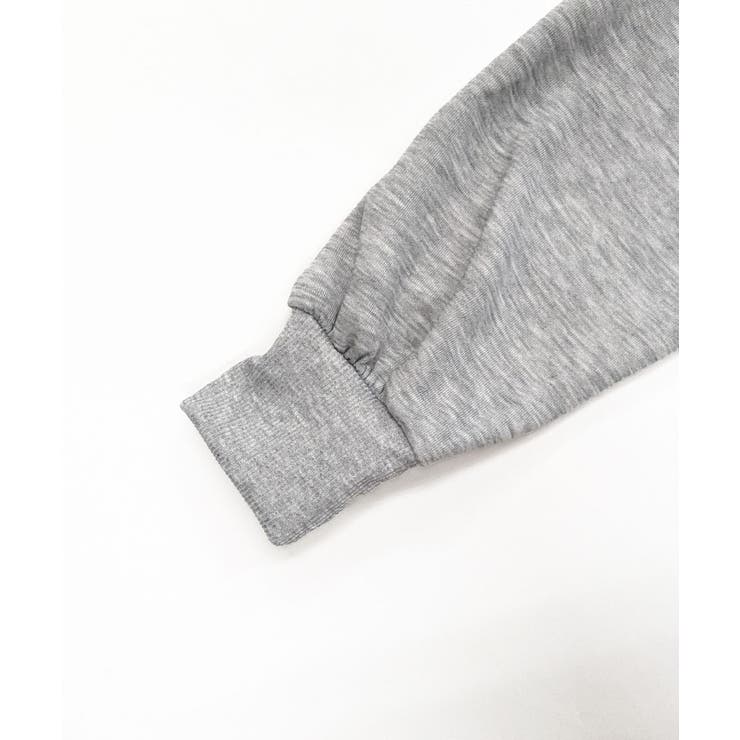 オープンショルダーフードスウェット 肩開き レイヤード | Riff | 詳細画像15 