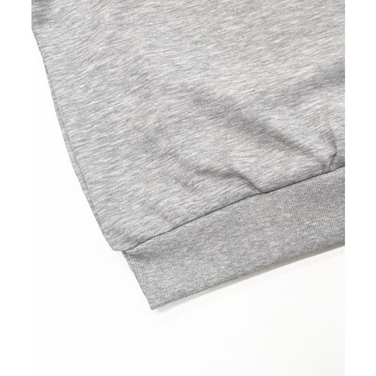 オープンショルダーフードスウェット 肩開き レイヤード | Riff | 詳細画像16 