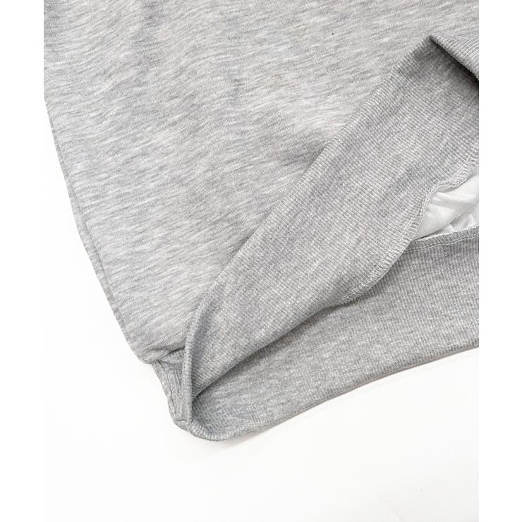 オープンショルダーフードスウェット 肩開き レイヤード | Riff | 詳細画像17 