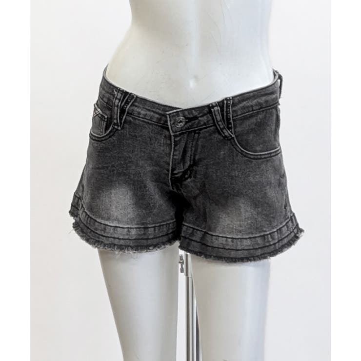 折り返しヒョウ柄デニムショートパンツ 短パン ショート丈 | Riff | 詳細画像22 