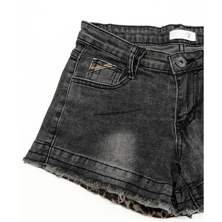 折り返しヒョウ柄デニムショートパンツ 短パン ショート丈 | Riff | 詳細画像24 