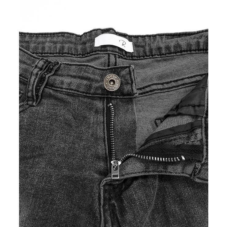 折り返しヒョウ柄デニムショートパンツ 短パン ショート丈 | Riff | 詳細画像26 