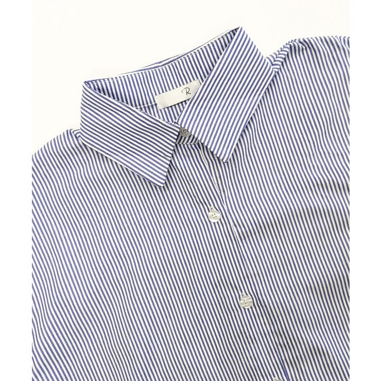 ストライプシャツ オーバーサイズ ロングシャツ | Riff | 詳細画像18 