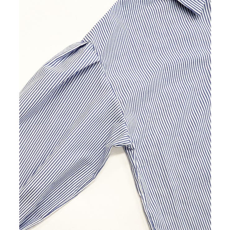 ストライプシャツ オーバーサイズ ロングシャツ | Riff | 詳細画像19 