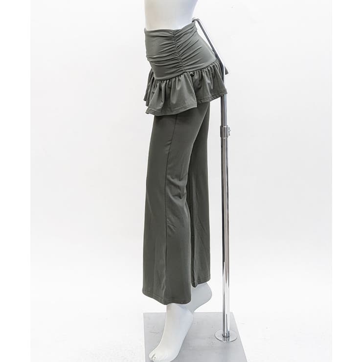 レイヤードスカートパンツ 重ね着風 ロングパンツ | Riff | 詳細画像26 