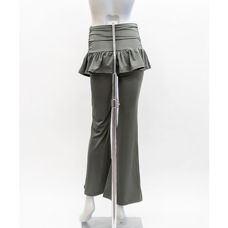 レイヤードスカートパンツ 重ね着風 ロングパンツ | Riff | 詳細画像27 