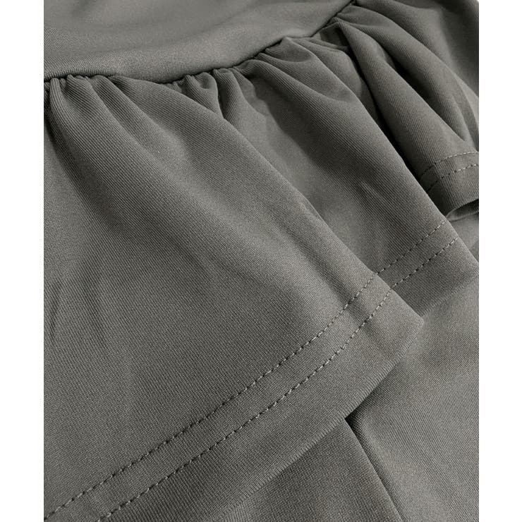 レイヤードスカートパンツ 重ね着風 ロングパンツ | Riff | 詳細画像32 