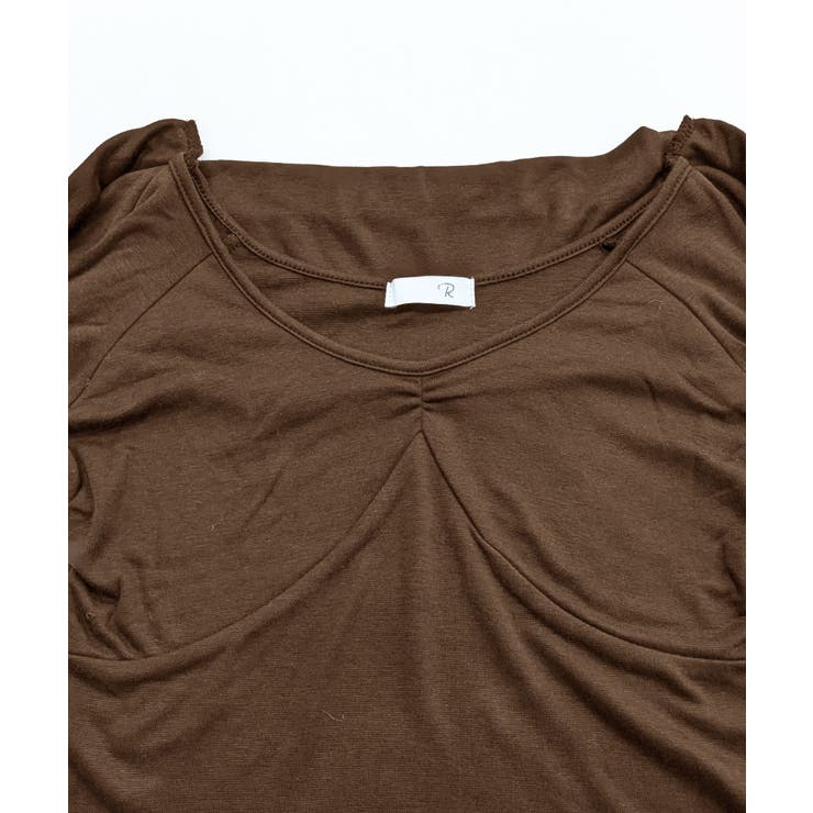 オフショルフロントリボントップス オフショルダー Tシャツ | Riff | 詳細画像26 