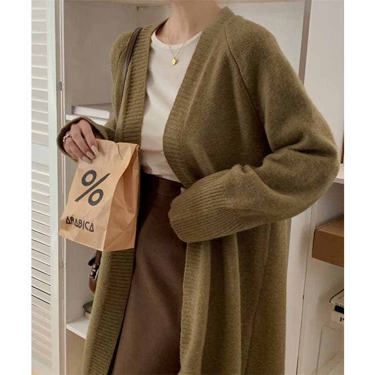 ロングニットカーディガン トグルボタン ガウン | Riff | 詳細画像20 