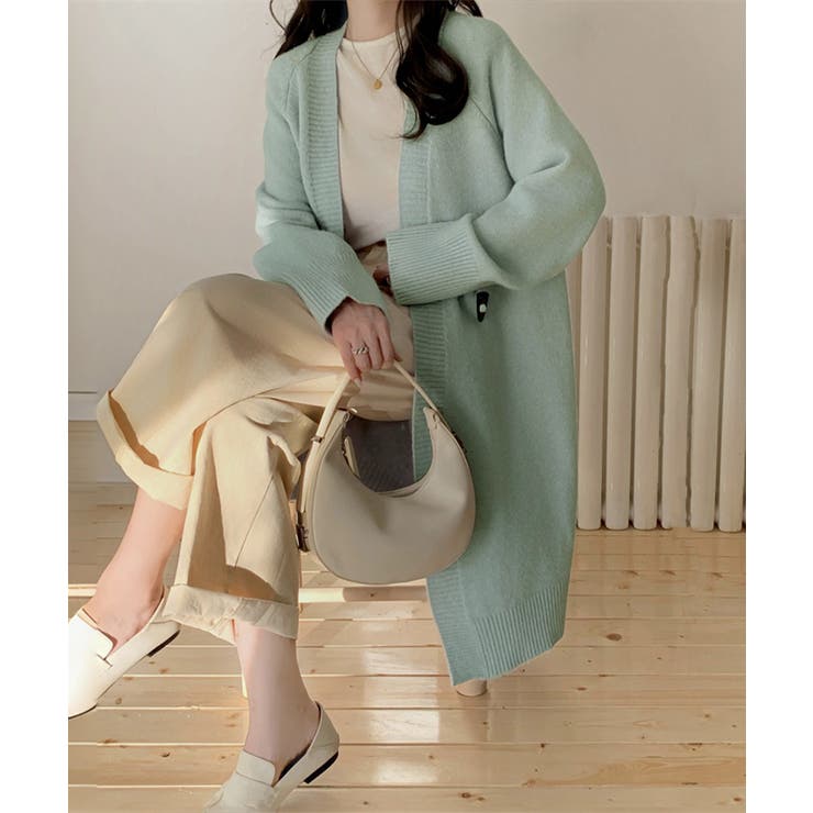 ロングニットカーディガン トグルボタン ガウン | Riff | 詳細画像26 