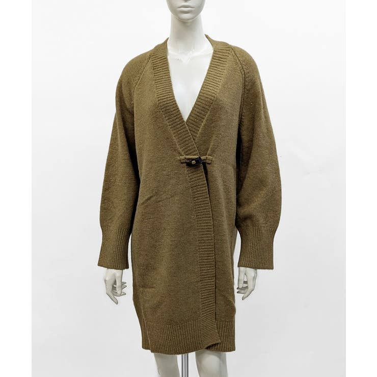 ロングニットカーディガン トグルボタン ガウン | Riff | 詳細画像48 