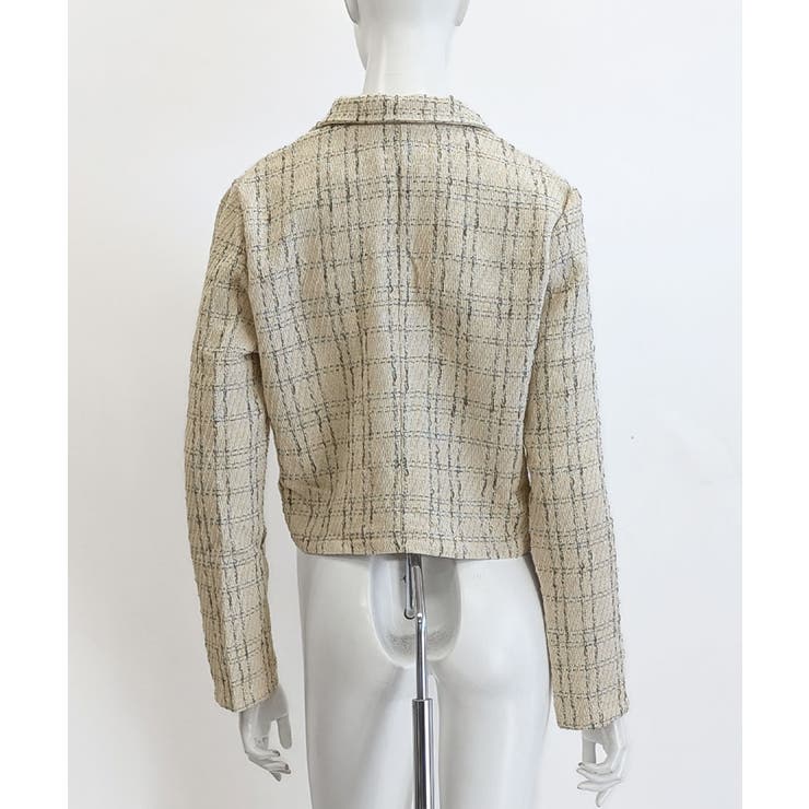 ツイードショートジャケット ツイードジャケット テーラードジャケット | Riff | 詳細画像14 