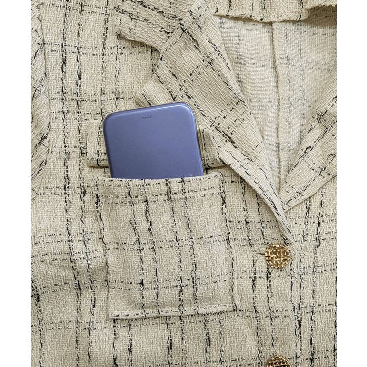 ツイードショートジャケット ツイードジャケット テーラードジャケット | Riff | 詳細画像16 