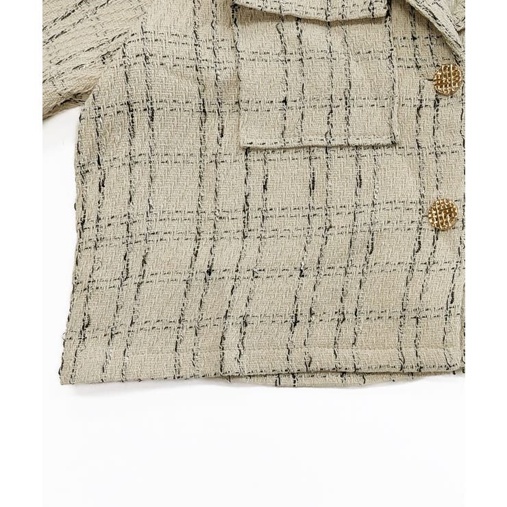 ツイードショートジャケット ツイードジャケット テーラードジャケット | Riff | 詳細画像19 