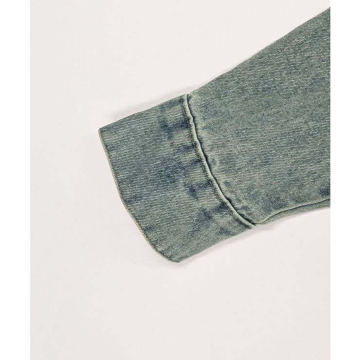 クロップドフード付きデニムジャケット Gジャン ジャンパー | Riff | 詳細画像32 