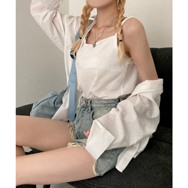 シャツ＆キャミ アンサンブル ストライプ | Riff | 詳細画像10 