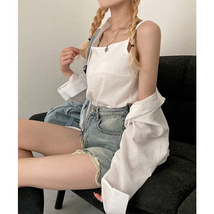 シャツ＆キャミ アンサンブル ストライプ | Riff | 詳細画像11 