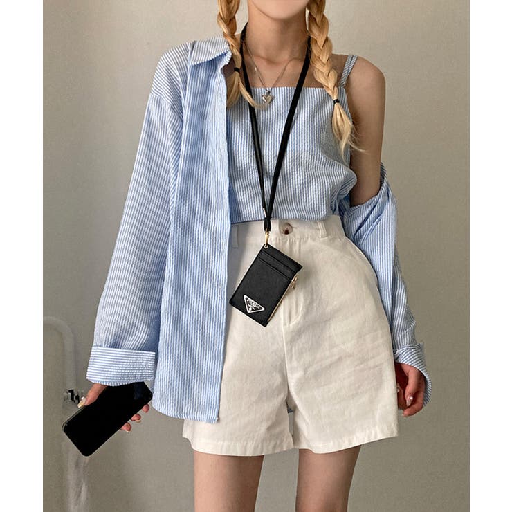 シャツ＆キャミ アンサンブル ストライプ | Riff | 詳細画像13 