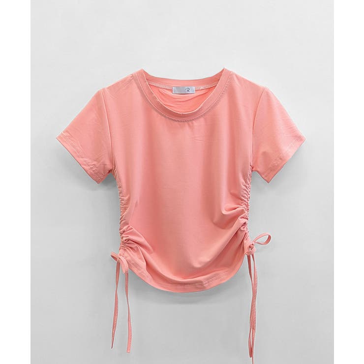 サイドシャーリングTシャツ 半袖 クロップド丈 | Riff | 詳細画像27 