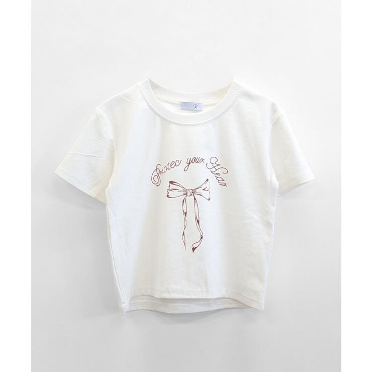 リボンプリントTシャツ プリントT クルーネック | Riff | 詳細画像32 