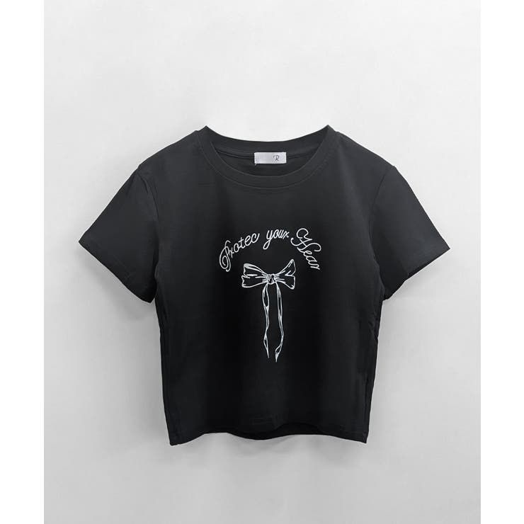 リボンプリントTシャツ プリントT クルーネック | Riff | 詳細画像33 