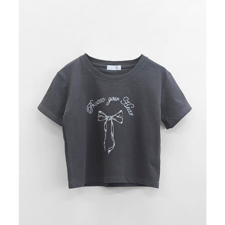 リボンプリントTシャツ プリントT クルーネック | Riff | 詳細画像34 