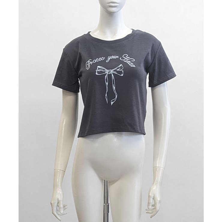リボンプリントTシャツ プリントT クルーネック | Riff | 詳細画像35 
