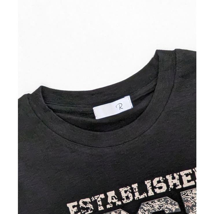 レオパード柄ナンバープリントTシャツ プリントT クルーネック | Riff | 詳細画像18 