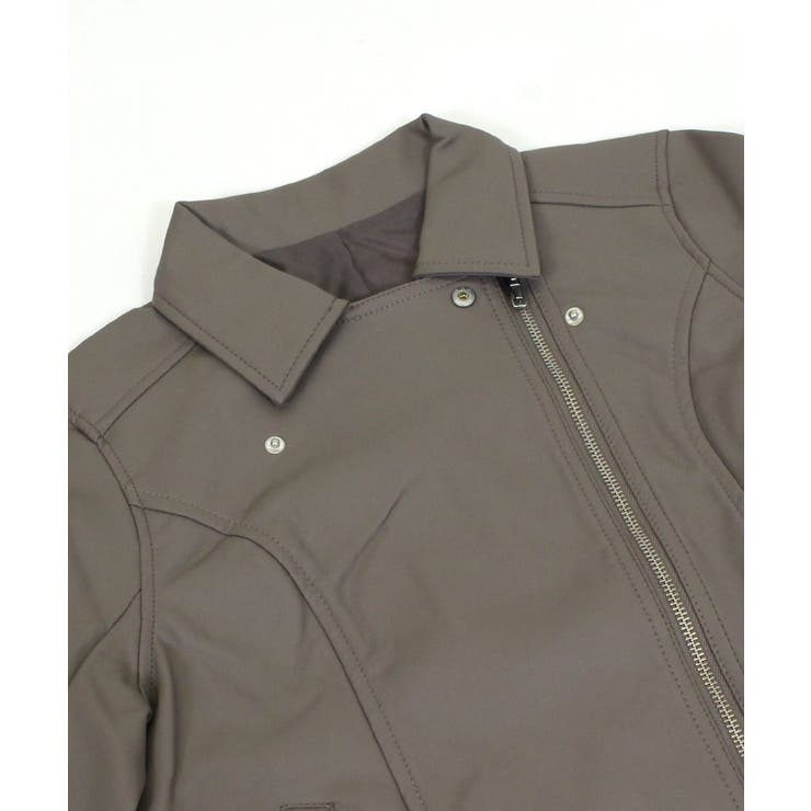 ベーシックライダースジャケット ダブルライダース フェイクレザー | Riff | 詳細画像14 