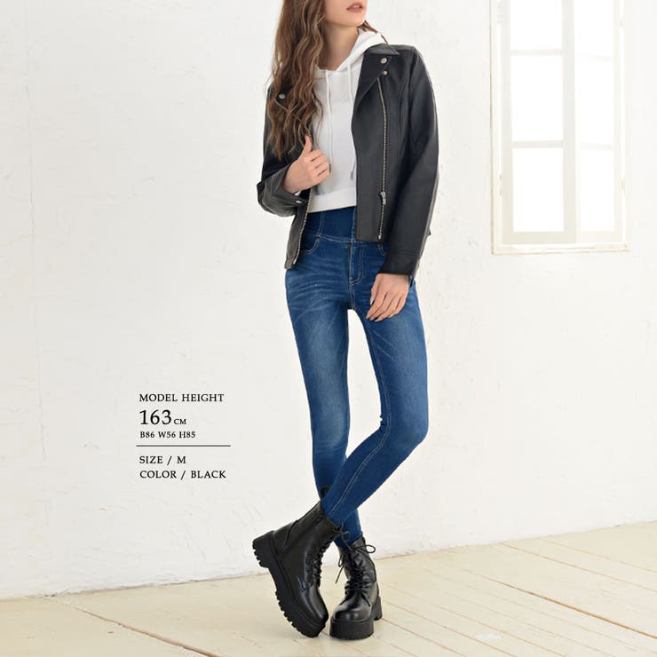 ベーシックライダースジャケット ダブルライダース フェイクレザー | Riff | 詳細画像8 