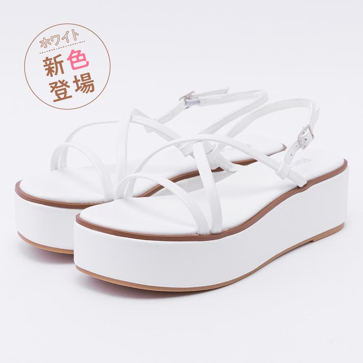 ナローストラップ厚底サンダル[品番：RIMW0000114]｜Rim.z