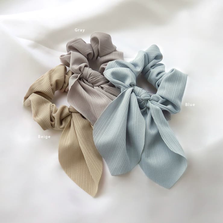 ヘアアクセサリーシュシュchouchouリボン くすみカラー なめらかまとめ髪シ… | ボディピアス専門店凛RIN | 詳細画像8 