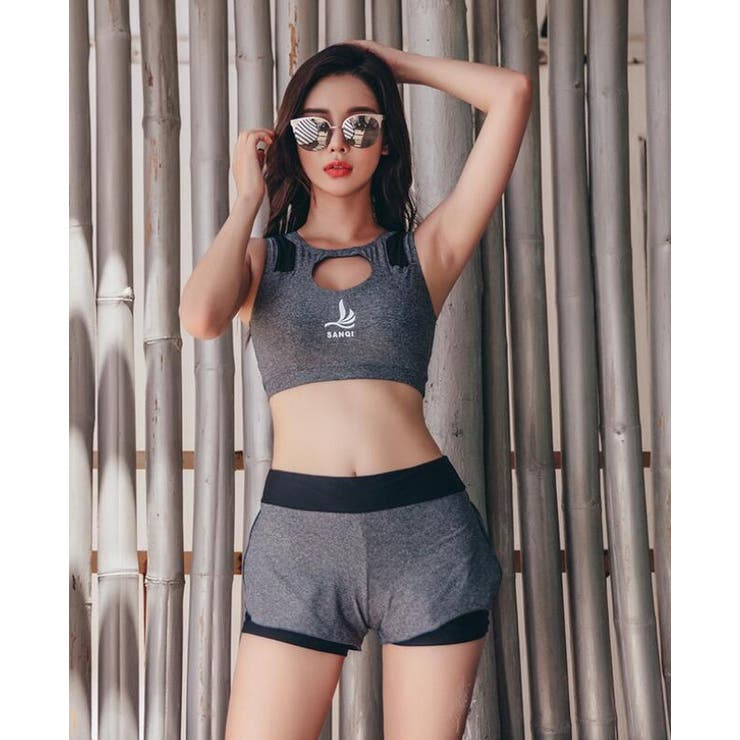 フィットネス 水着 上下セットタンクトップ | RiRicollection  | 詳細画像1 