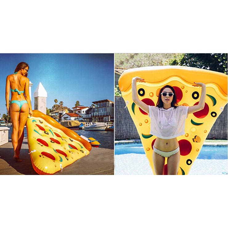 新作巨大ピザ浮き輪約180CM大きいサイズのPIZA浮き輪海プルーぷかぷかうきわセレブ大きいサイズ