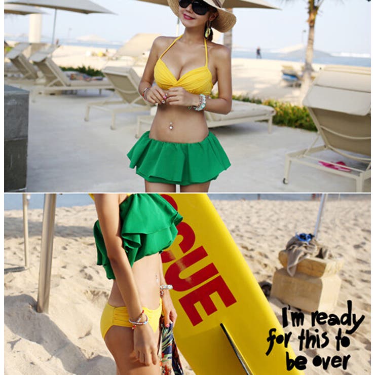 RiLi Store カーディガン付きバッククロススイムウエア 2Way水着