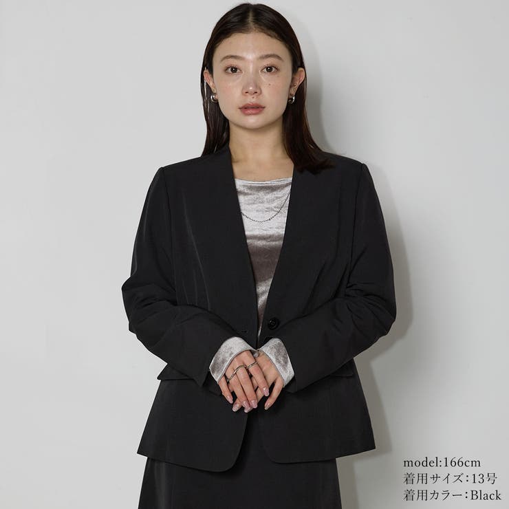 【洗える】機能性ノーカラージャケット | RIRIYANO | 詳細画像5 