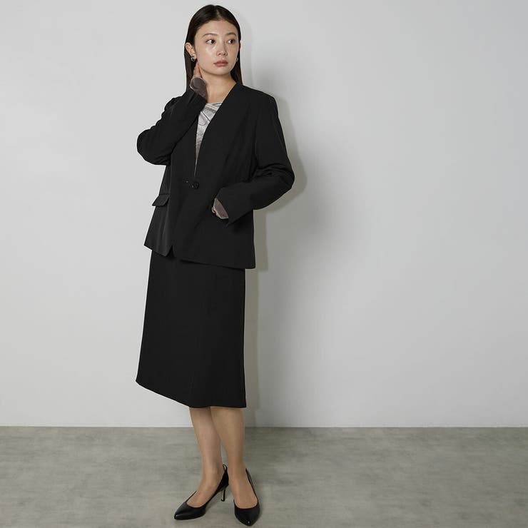 【洗える】機能性ノーカラージャケット | RIRIYANO | 詳細画像8 