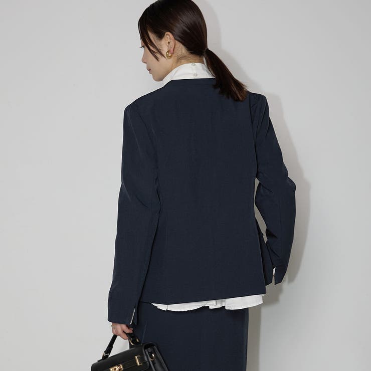 【洗える】機能性ノーカラージャケット | RIRIYANO | 詳細画像12 