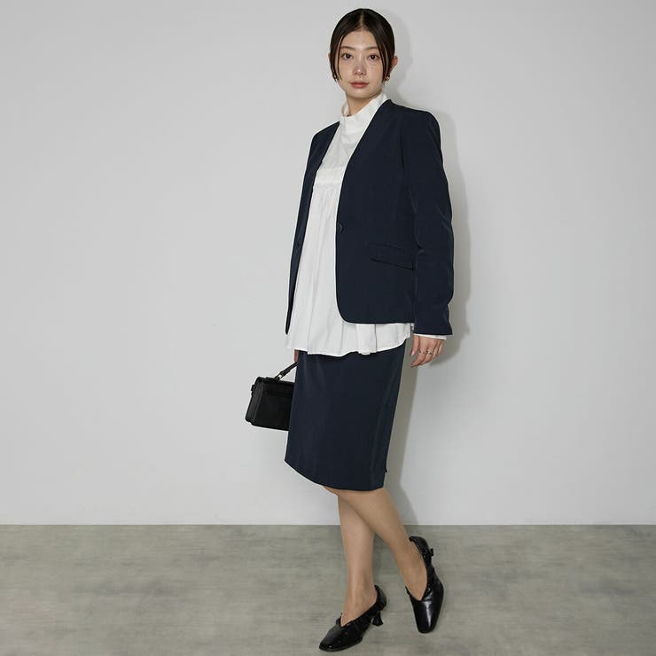 【洗える】機能性ノーカラージャケット | RIRIYANO | 詳細画像13 