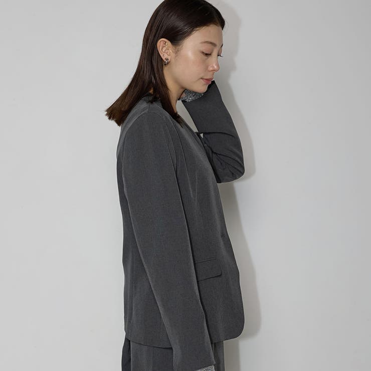 【洗える】機能性ノーカラージャケット | RIRIYANO | 詳細画像16 