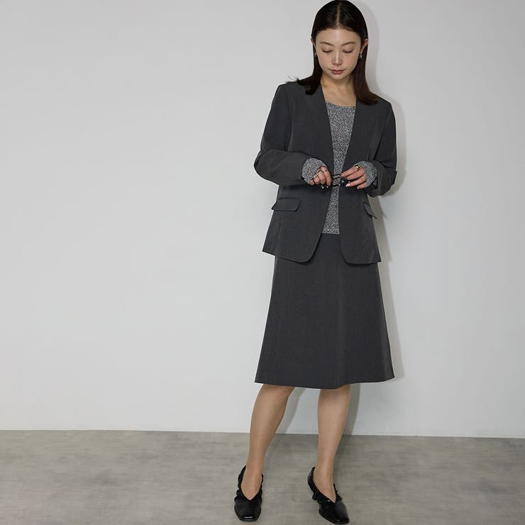 【洗える】機能性ノーカラージャケット | RIRIYANO | 詳細画像18 