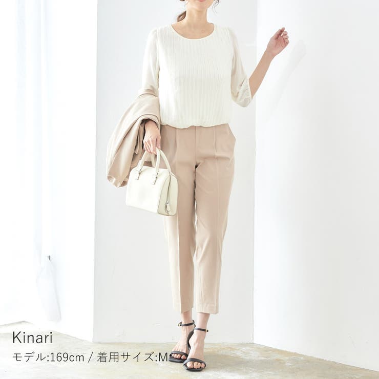 新品未使用Aveniretoileシフォンブラウス　サイズ38 透けにくい】ストレッチシフォンブラウス≪洗濯機で洗える