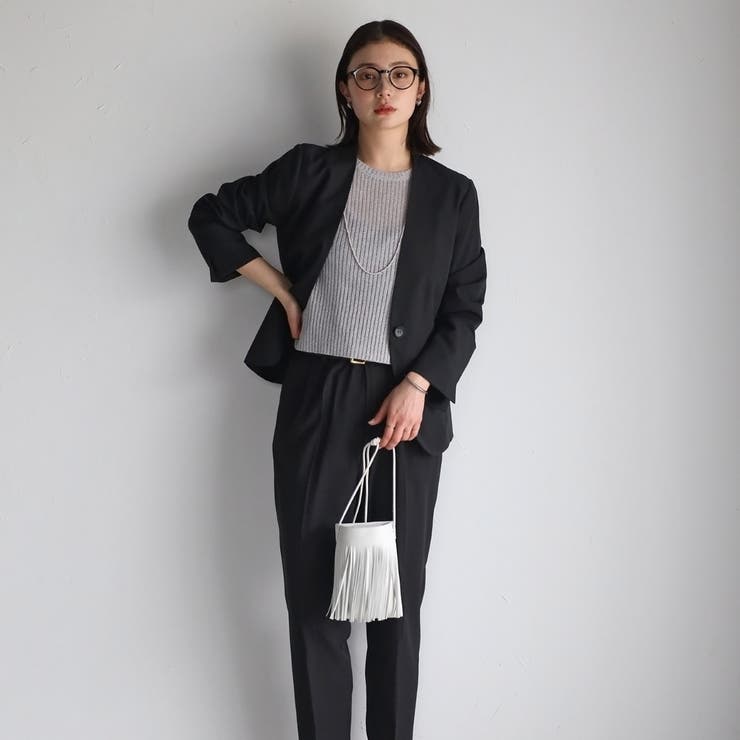 月末価格✨新品✨リリヤーノ　洗える　パンツスーツ　セット　19号 XL グレー 洗える〉パンツスーツ2点セット[品番：MANW0000074]｜RIRIYANO