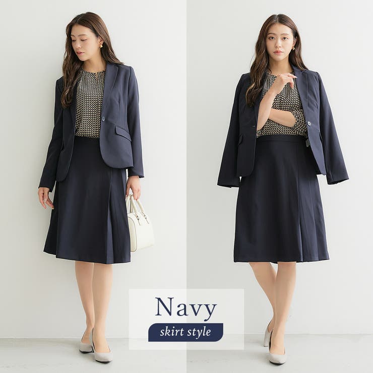 〈洗える〉機能性シャドーストライプスーツ3点セット | RIRIYANO | 詳細画像8 