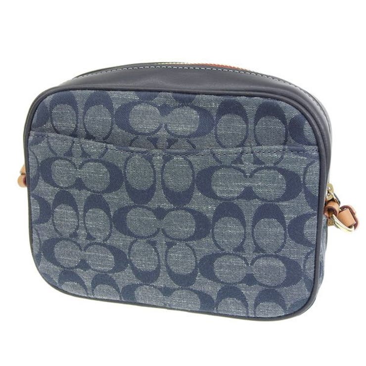 COACHサコッシュバッグ　デニム地　ショルダー調整可 Coach コーチ DENIM デニム ショルダーバッグ[品番：SESB0014979
