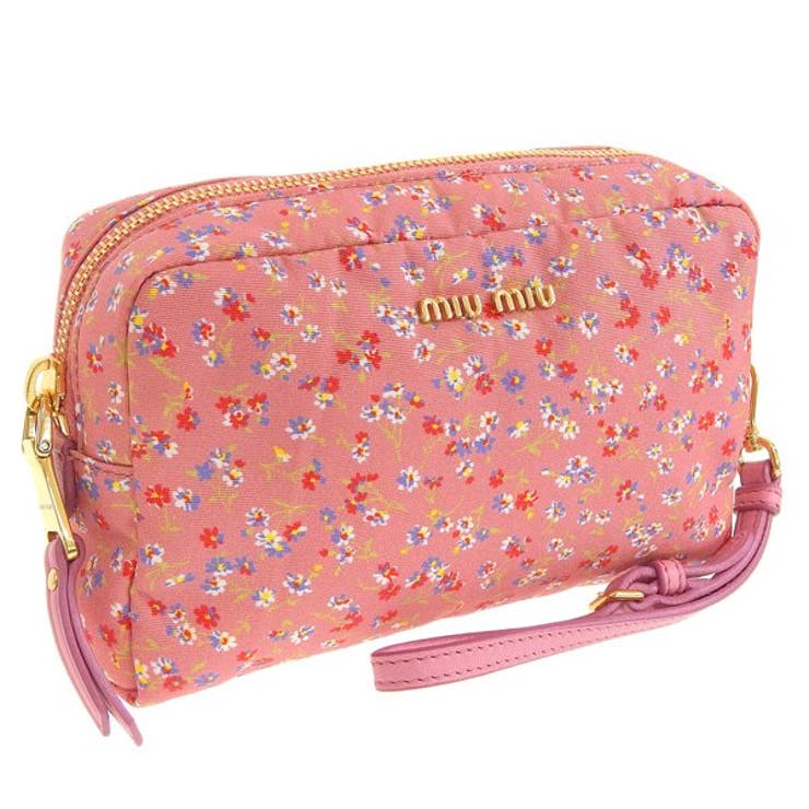 新品ミュウミュウのポーチ MIU MIU/ミュウミュウ通販 | ナッパレザー ポーチ【送料無料】【店頭